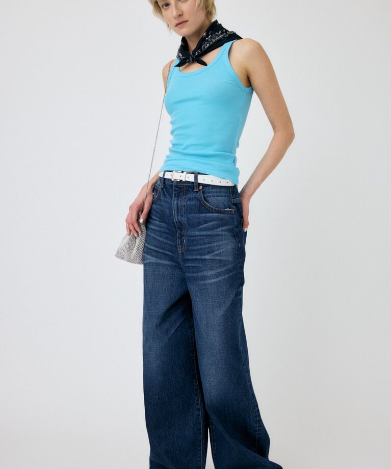 MOUSSY「BASIC RIB タンク」|タンクトップ|