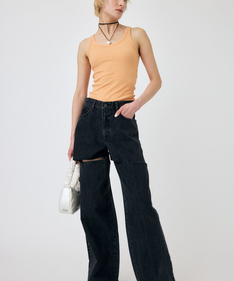 MOUSSY「BASIC RIB タンク」|タンクトップ|