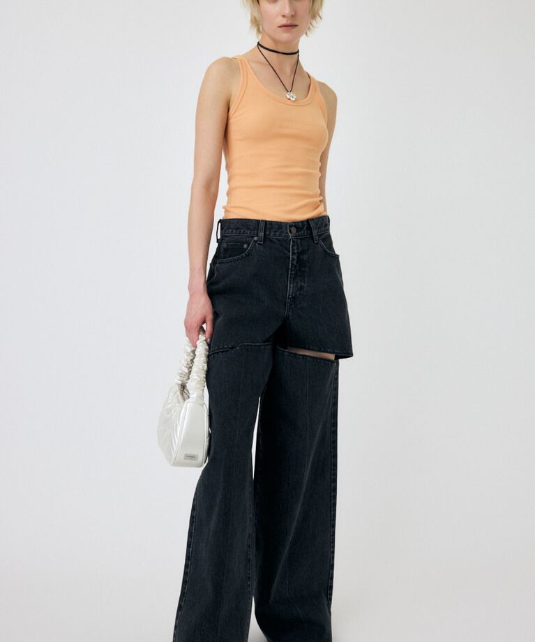MOUSSY「BASIC RIB タンク」|タンクトップ|