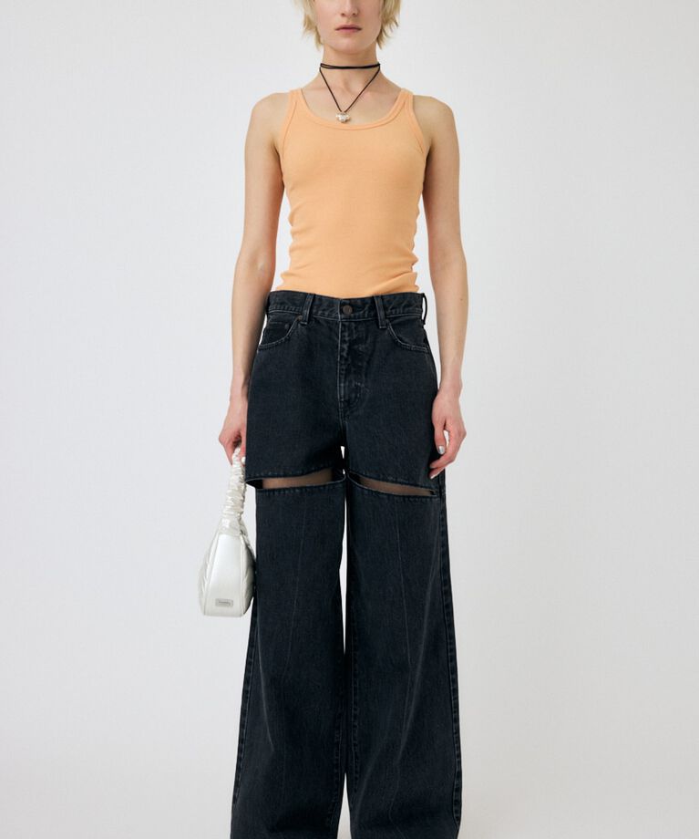 MOUSSY「BASIC RIB タンク」|タンクトップ|