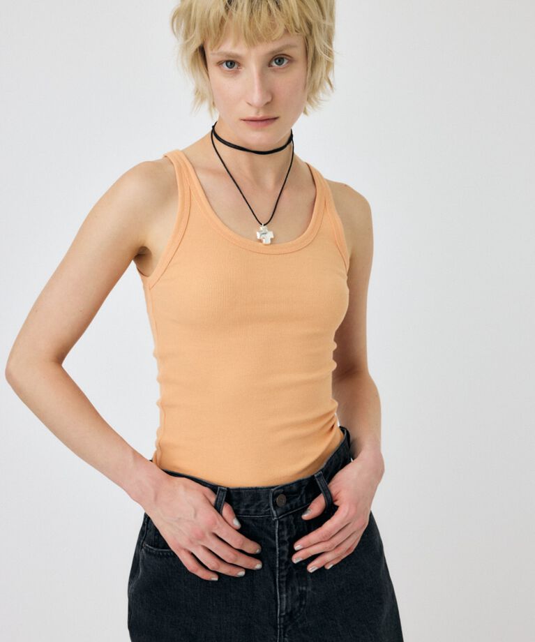MOUSSY「BASIC RIB タンク」|タンクトップ|