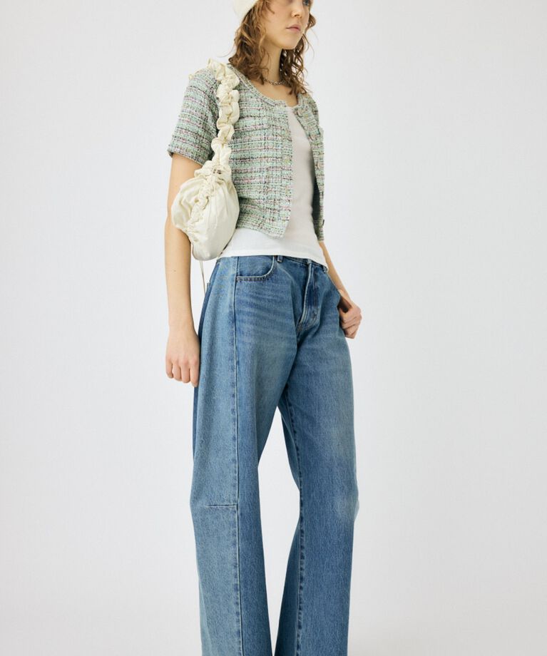 MOUSSY「REMAKE WIDE STRAIGHT」|デニム|