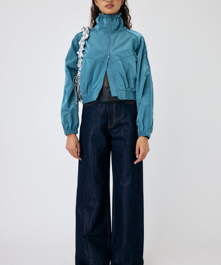 MOUSSY「GLITTER DENIM WIDE STRAIGHT」|デニム|