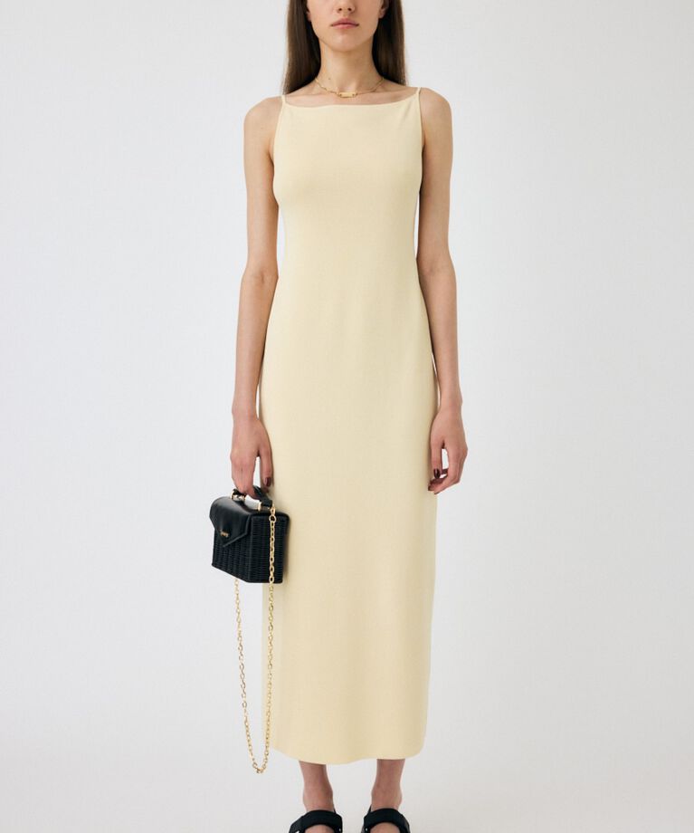 MOUSSY「BACKLESS ニットドレス」|ワンピース|