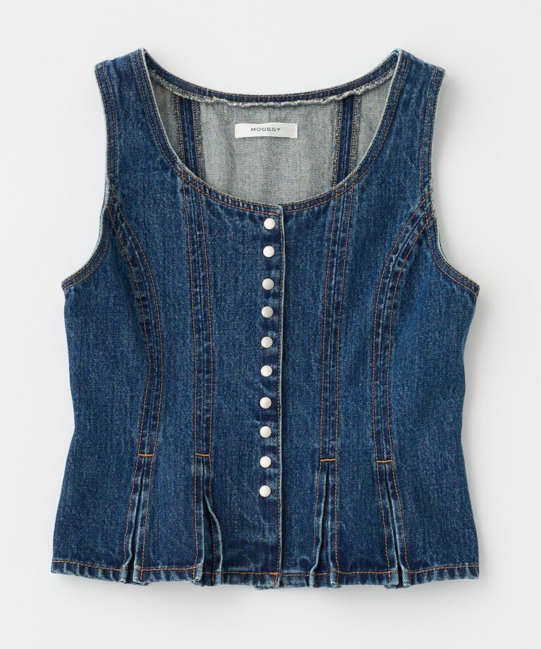 MOUSSY「BUTTON UP デニムトップス」|シャツ・ブラウス|