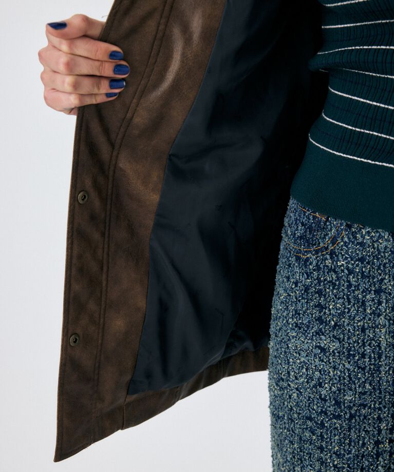 MOUSSY「AGED F/LEATHER MIDDLE ジャケット」|その他|