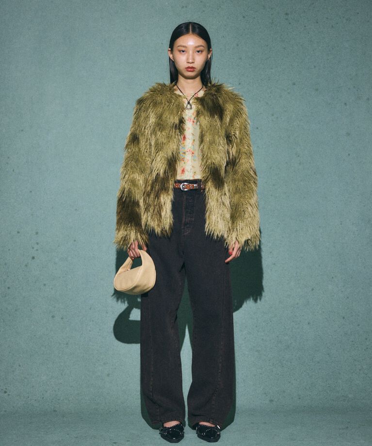MOUSSY「MESSY FAUX ファーコート」|その他|