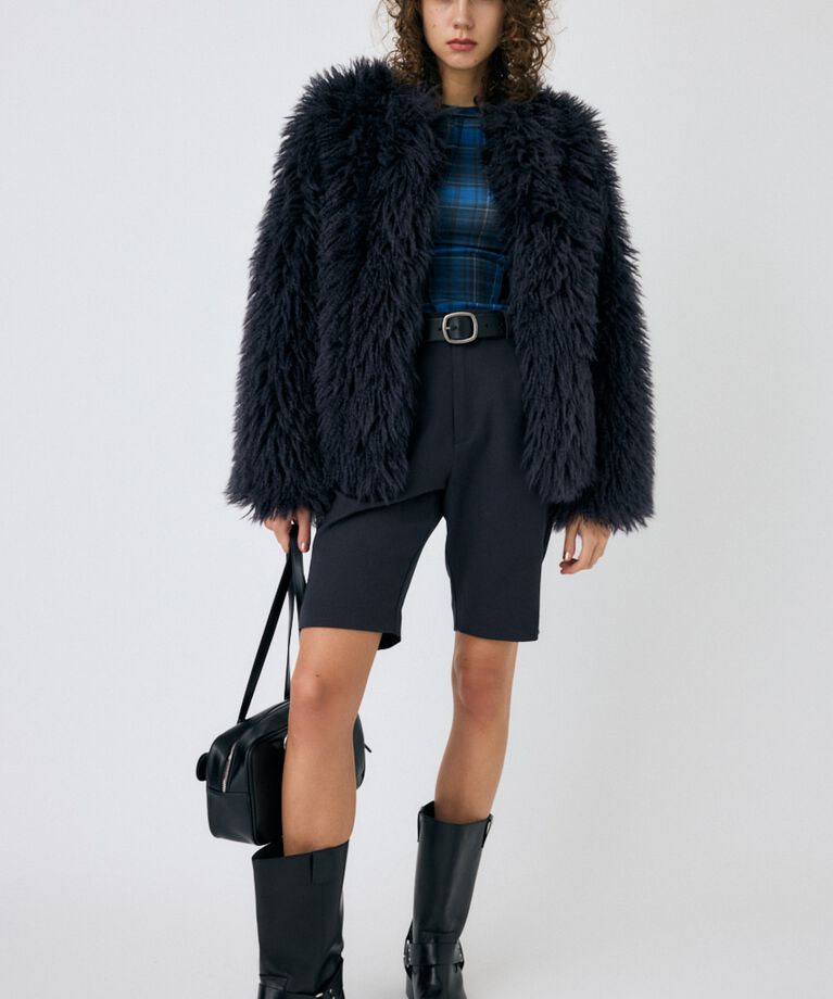MOUSSY「MESSY FAUX ファーコート」|その他|