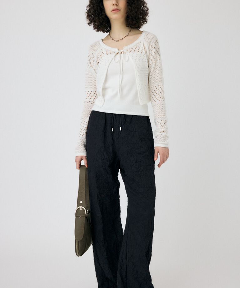 MOUSSY「CRINKLED サテンパンツ」|その他|