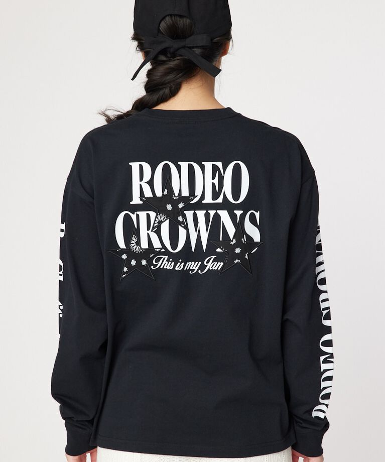 RODEO CROWNS「バンダナスターアップリケL/S Tシャツ」|Tシャツ・カットソー|