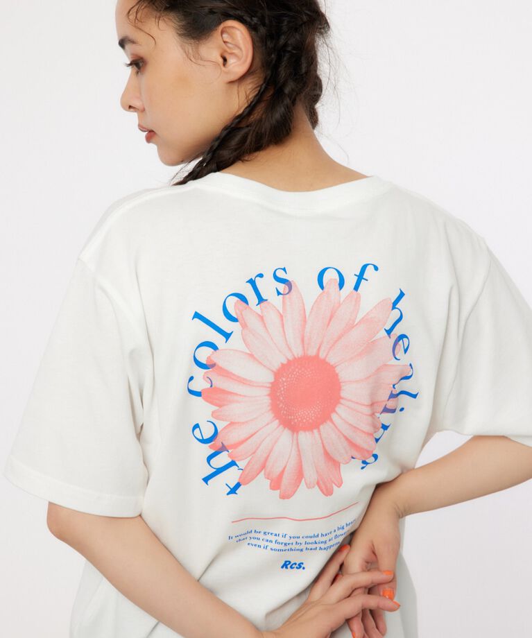RODEO CROWNS「HEALING FLOWER Tシャツ」|Tシャツ・カットソー|WHT