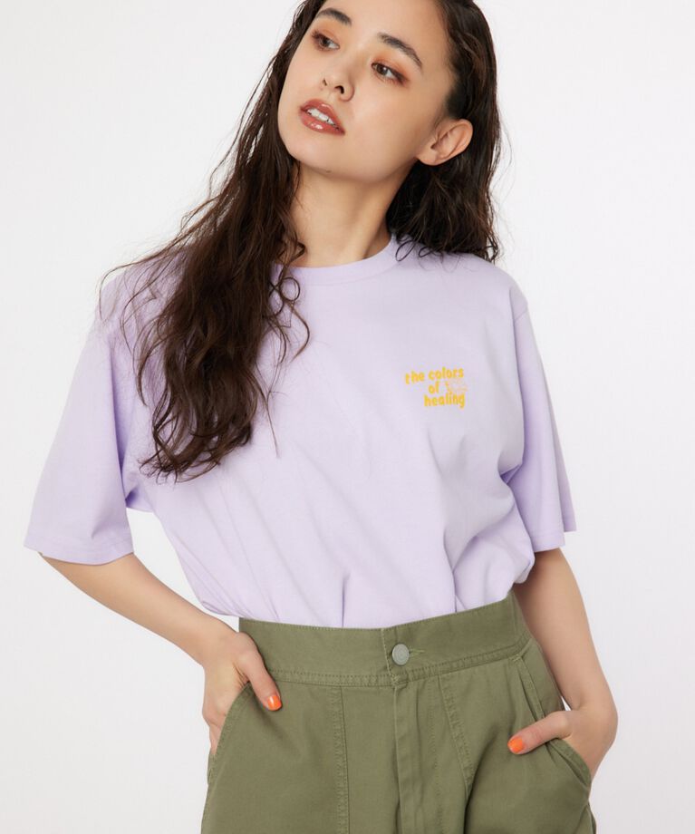 RODEO CROWNS「HEALING FLOWER Tシャツ」|Tシャツ・カットソー|L/PUR1