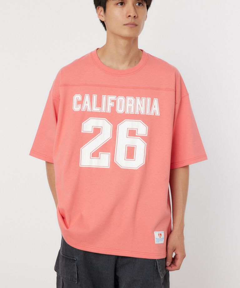 RODEO CROWNS「numbering Tee」|Tシャツ・カットソー|L/RED1