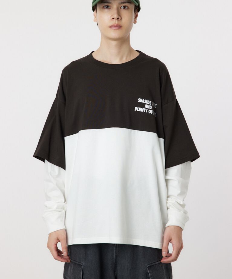 RODEO CROWNS「バイカラーL/S Tシャツ」|Tシャツ・カットソー|
