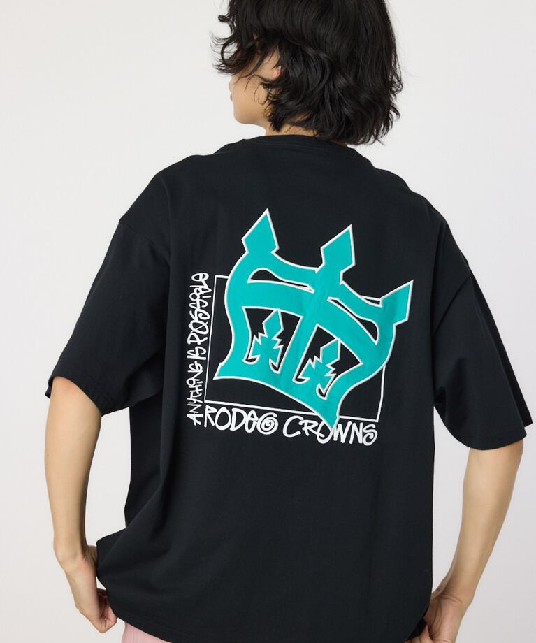 RODEO CROWNS「メンズTagging Big Crownトップス」|Tシャツ・カットソー|BLK