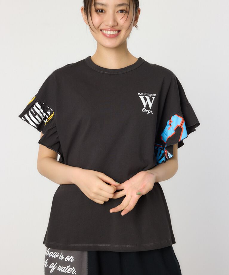 RODEO CROWNS「カスタムリメイクフリルアームトップス」|Tシャツ・カットソー|