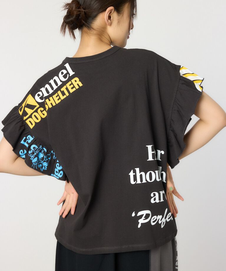RODEO CROWNS「カスタムリメイクフリルアームトップス」|Tシャツ・カットソー|