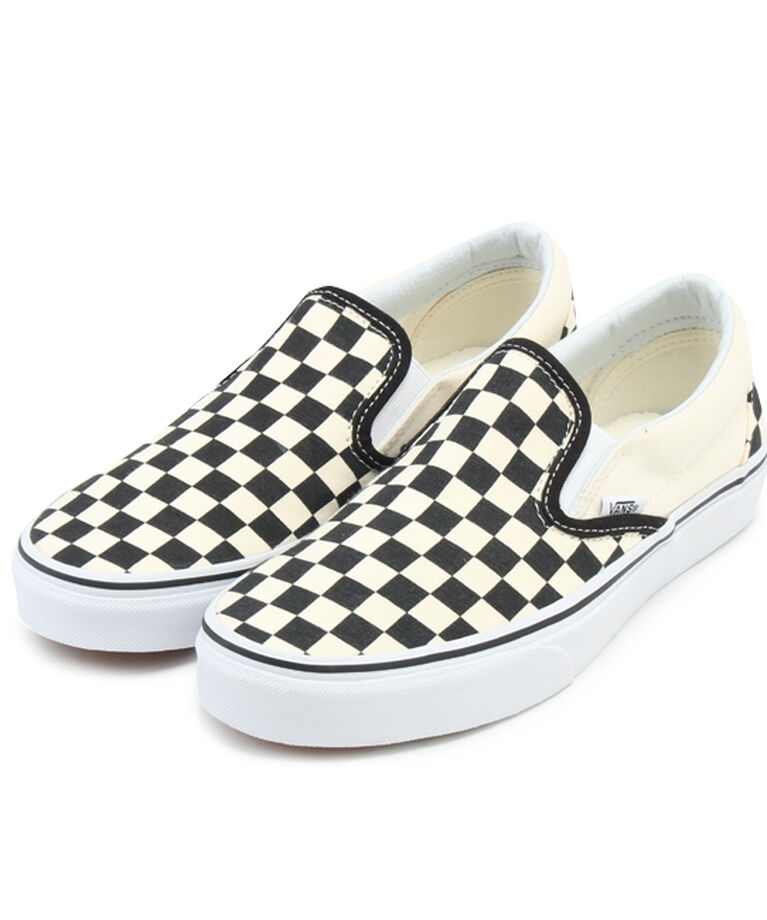 Ray BEAMS 「VANS / SLIP ON」|スニーカー|BLK/WHT CHK/WHT