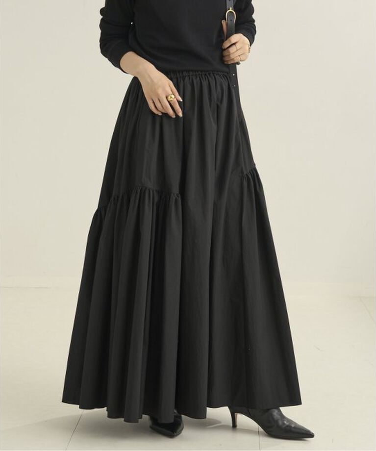 Plage「typewriter asymmetry スカート」|スカート|ブラック