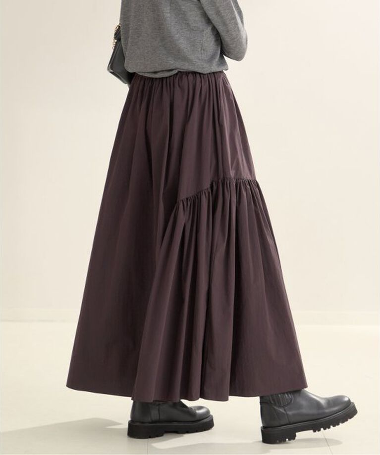 Plage「typewriter asymmetry スカート」|スカート|ブラウン B