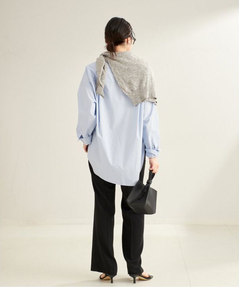 Plage「Matte Satin Semi Flare パンツ」|スラックス|
