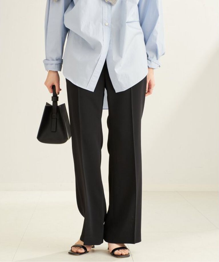 Plage「Matte Satin Semi Flare パンツ」|スラックス|