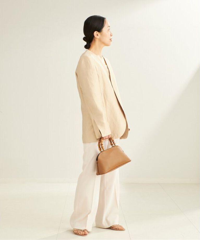 Plage「Matte Satin Semi Flare パンツ」|スラックス|