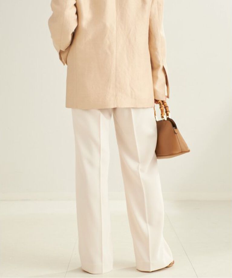 Plage「Matte Satin Semi Flare パンツ」|スラックス|