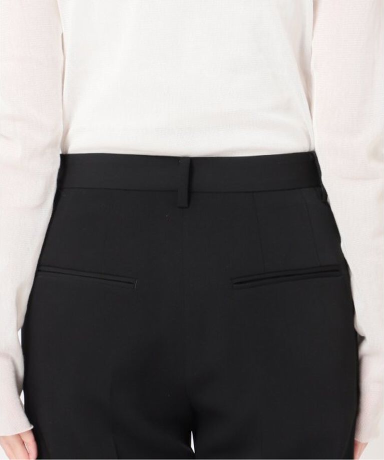 Plage「Matte Satin Semi Flare パンツ」|スラックス|