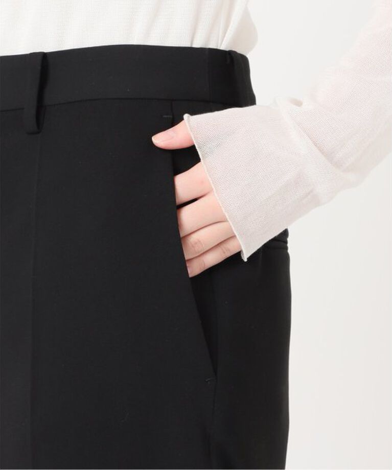 Plage「Matte Satin Semi Flare パンツ」|スラックス|