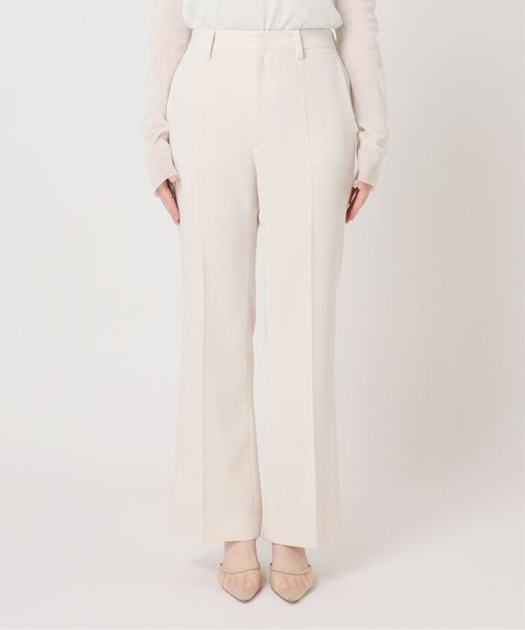 Plage「Matte Satin Semi Flare パンツ」|スラックス|