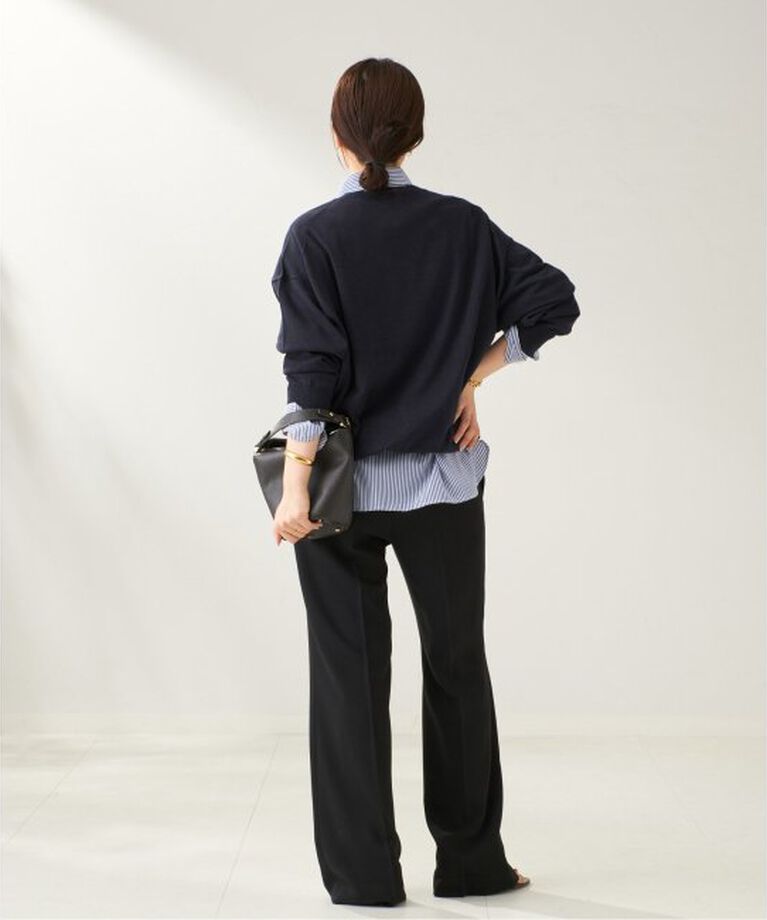 Plage「Matte Satin Semi Flare パンツ」|スラックス|