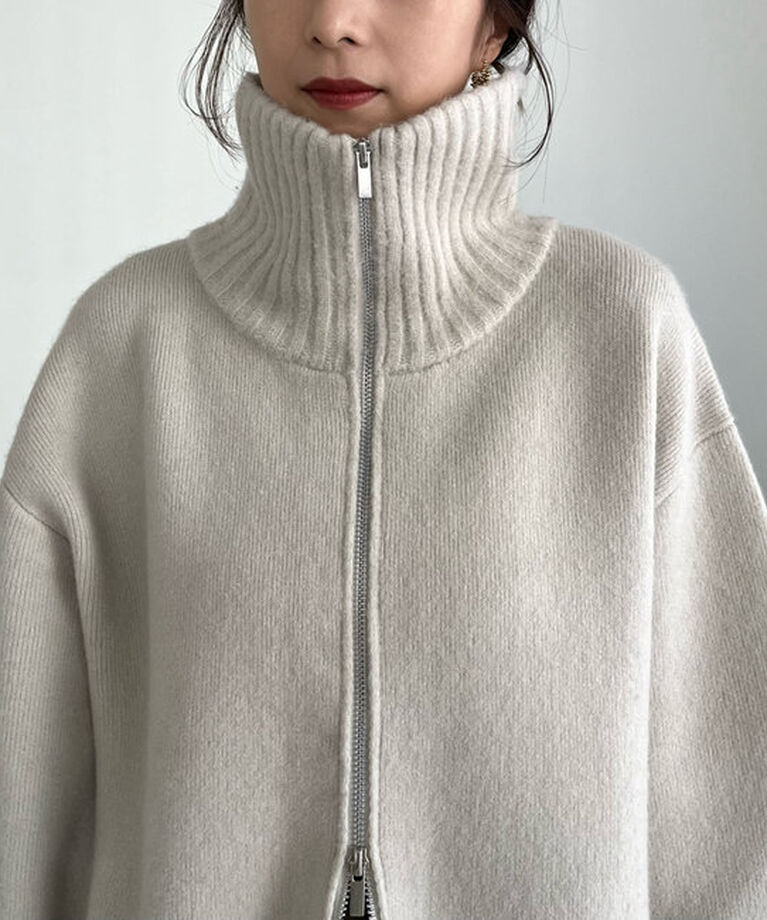  「【サイズ展開あり】Wフェイスリブカラーハーフコート」|その他|