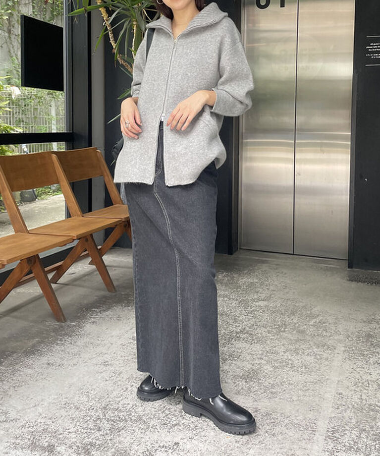  「【サイズ展開あり】Wフェイスリブカラーハーフコート」|その他|