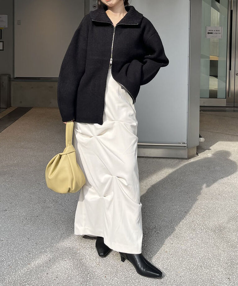  「【サイズ展開あり】Wフェイスリブカラーハーフコート」|その他|