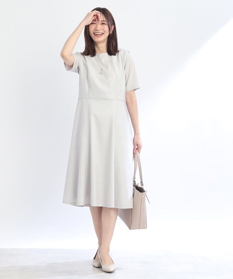 Reflect「【SALE／UVカット／洗える／セットアップ可能】フィット＆フレアワンピース」|ワンピース|