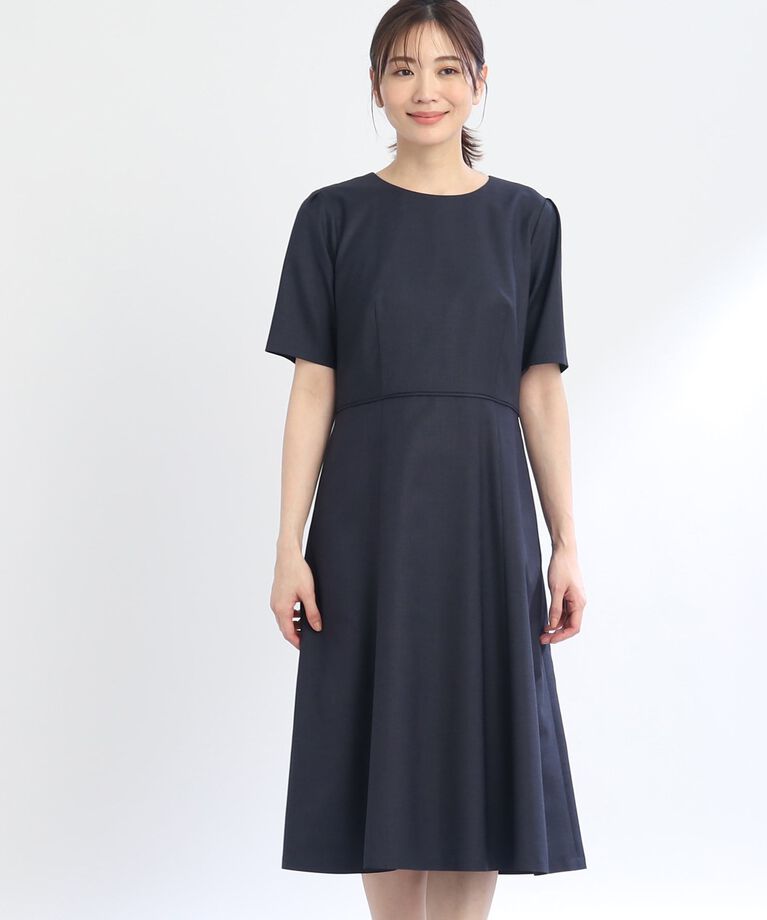 Reflect「【SALE／UVカット／洗える／セットアップ可能】フィット＆フレアワンピース」|ワンピース|