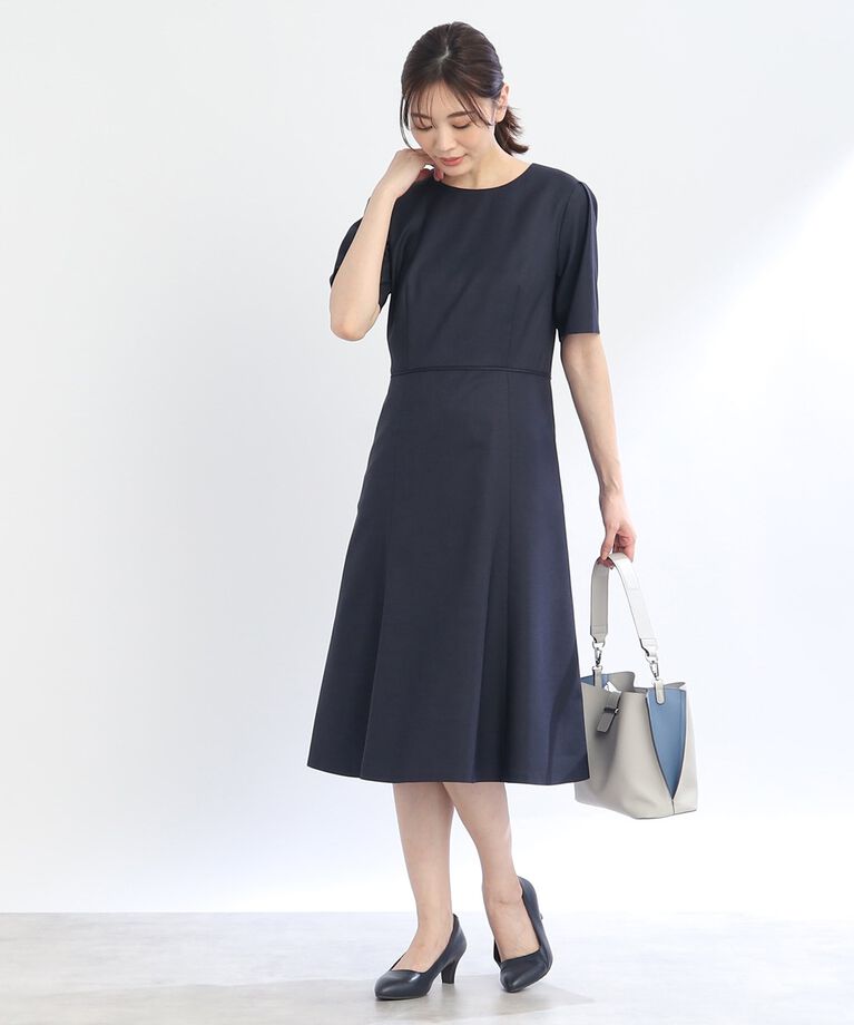 Reflect「【SALE／UVカット／洗える／セットアップ可能】フィット＆フレアワンピース」|ワンピース|