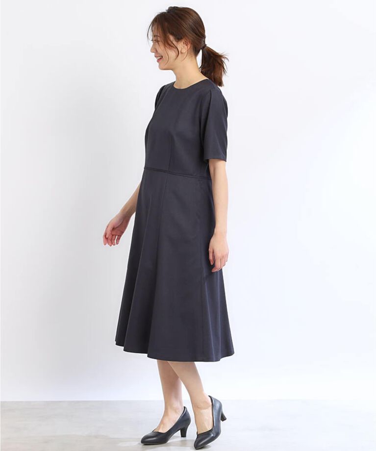 Reflect「【SALE／UVカット／洗える／セットアップ可能】フィット＆フレアワンピース」|ワンピース|