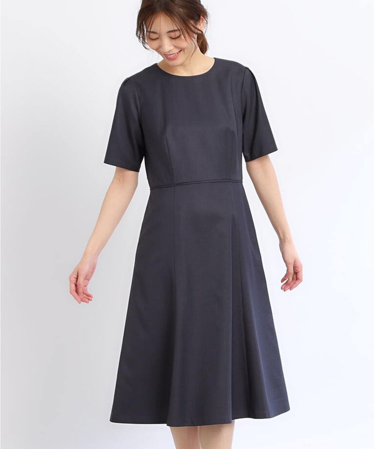 Reflect「【SALE／UVカット／洗える／セットアップ可能】フィット＆フレアワンピース」|ワンピース|ﾈｲﾋﾞｰ(094)