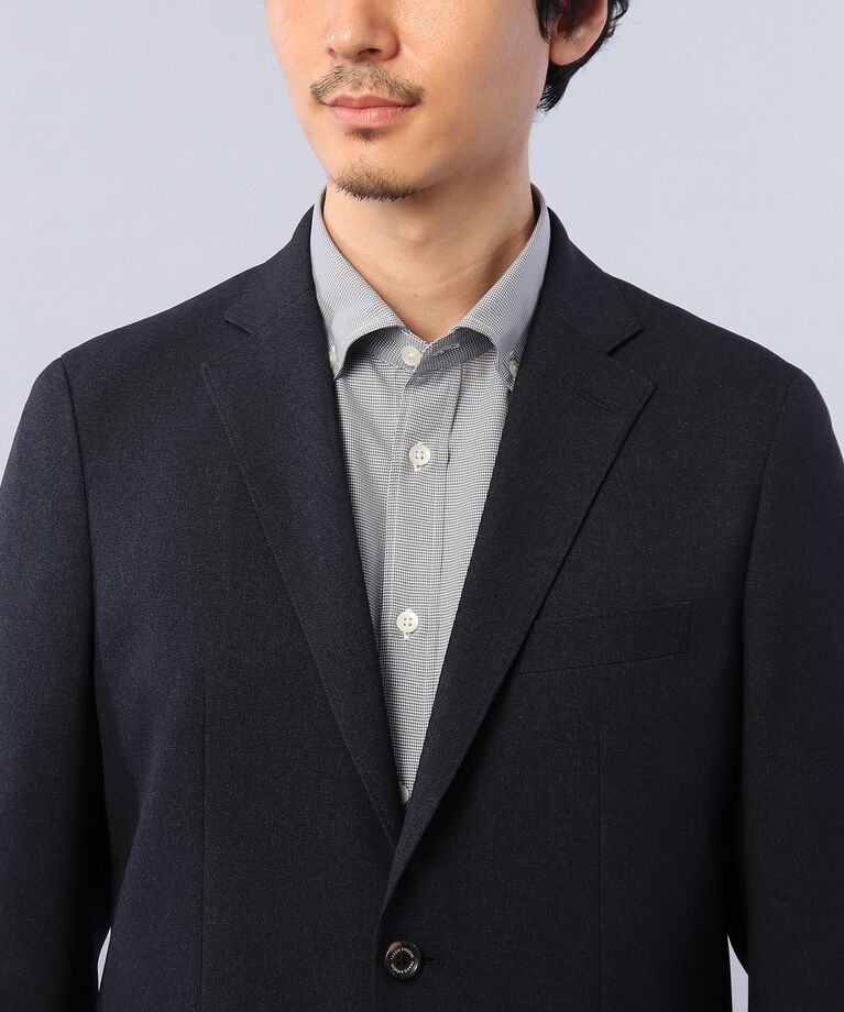 TAKEO KIKUCHI「【ONOFF/セットアップ対応】メランジ シャークスキン ストレッチジャケット」|テーラードジャケット|