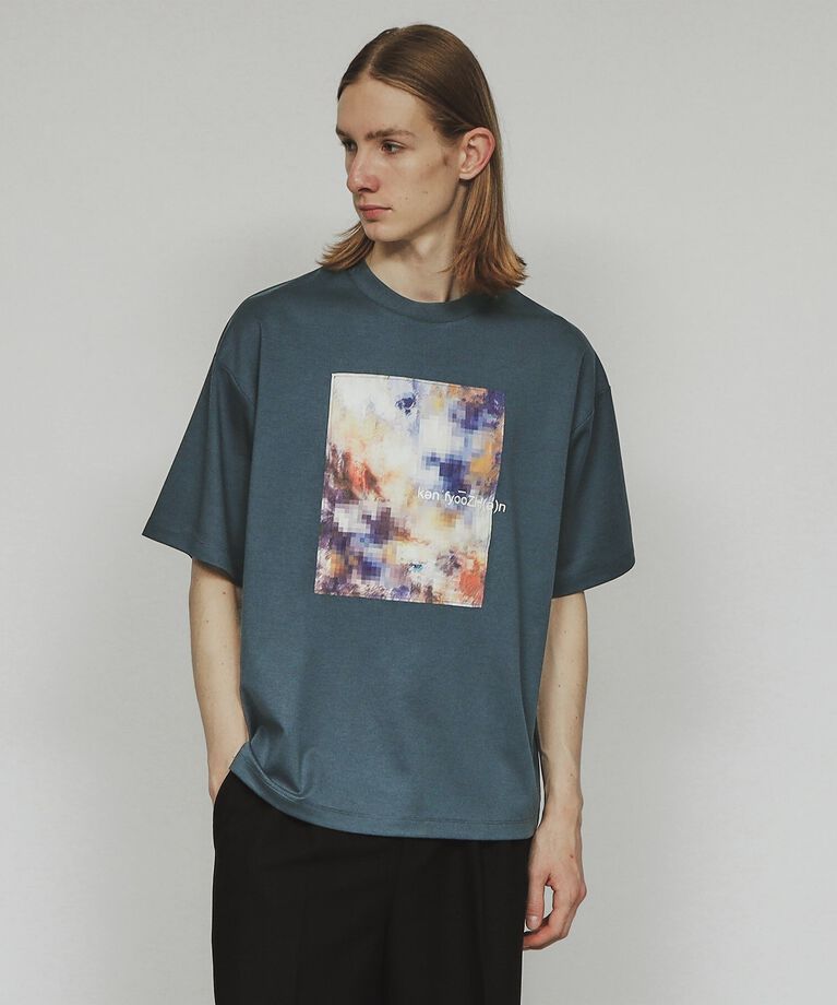 tk.TAKEO KIKUCHI「モザイクアブストTシャツ」|Tシャツ・カットソー|