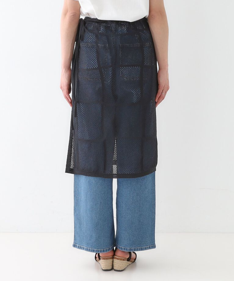 SHOO･LA･RUE「パッチワーク風ニット 巻きスカート」|スカート|