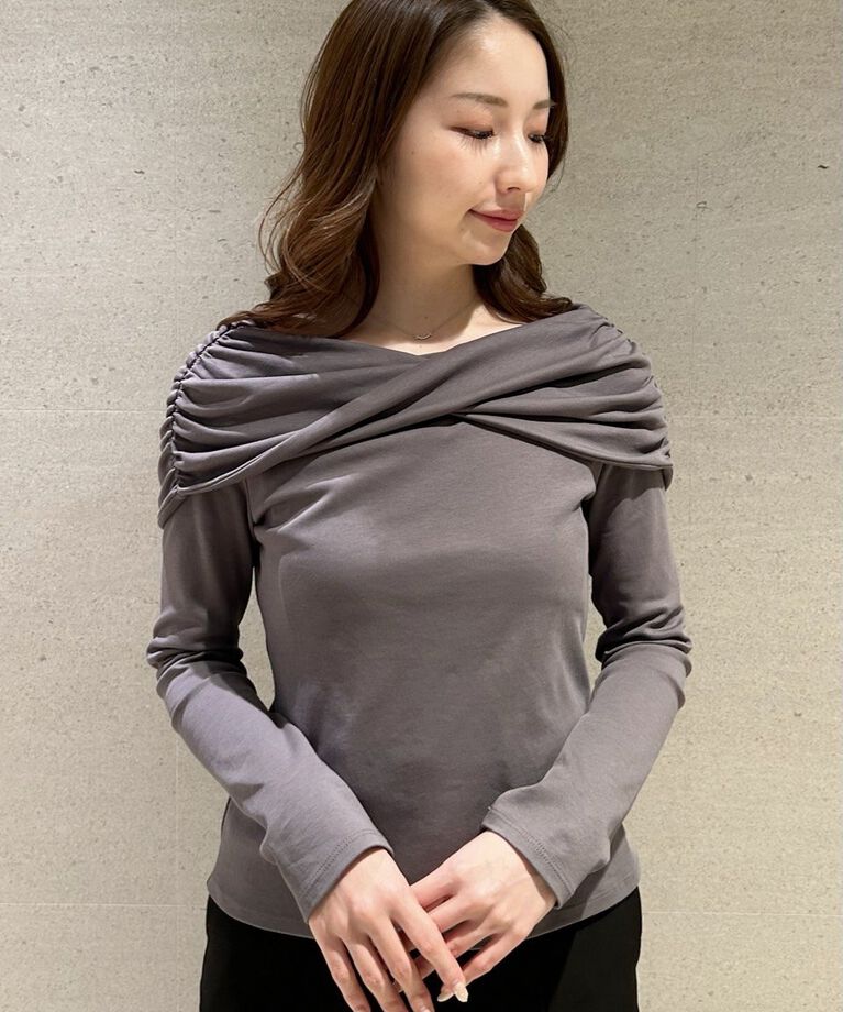 CELFORD「ツイストケープカットソー」|Tシャツ・カットソー|CGRY
